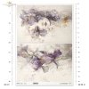 dekoracyjne wzory, motywy kwiatowe, bukiet kwiatów, Ogród Muz, Garden of Muses * Mulberry decoupage paper FPA1005, decorative patterns, floral motifs, bouquet of flowers, Garden of Muses *Seria Garden of Muses